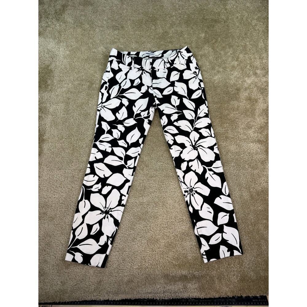 Old Navy Women's Floral The Diva Flower Low-Rise Pants Size 6 Regular B651